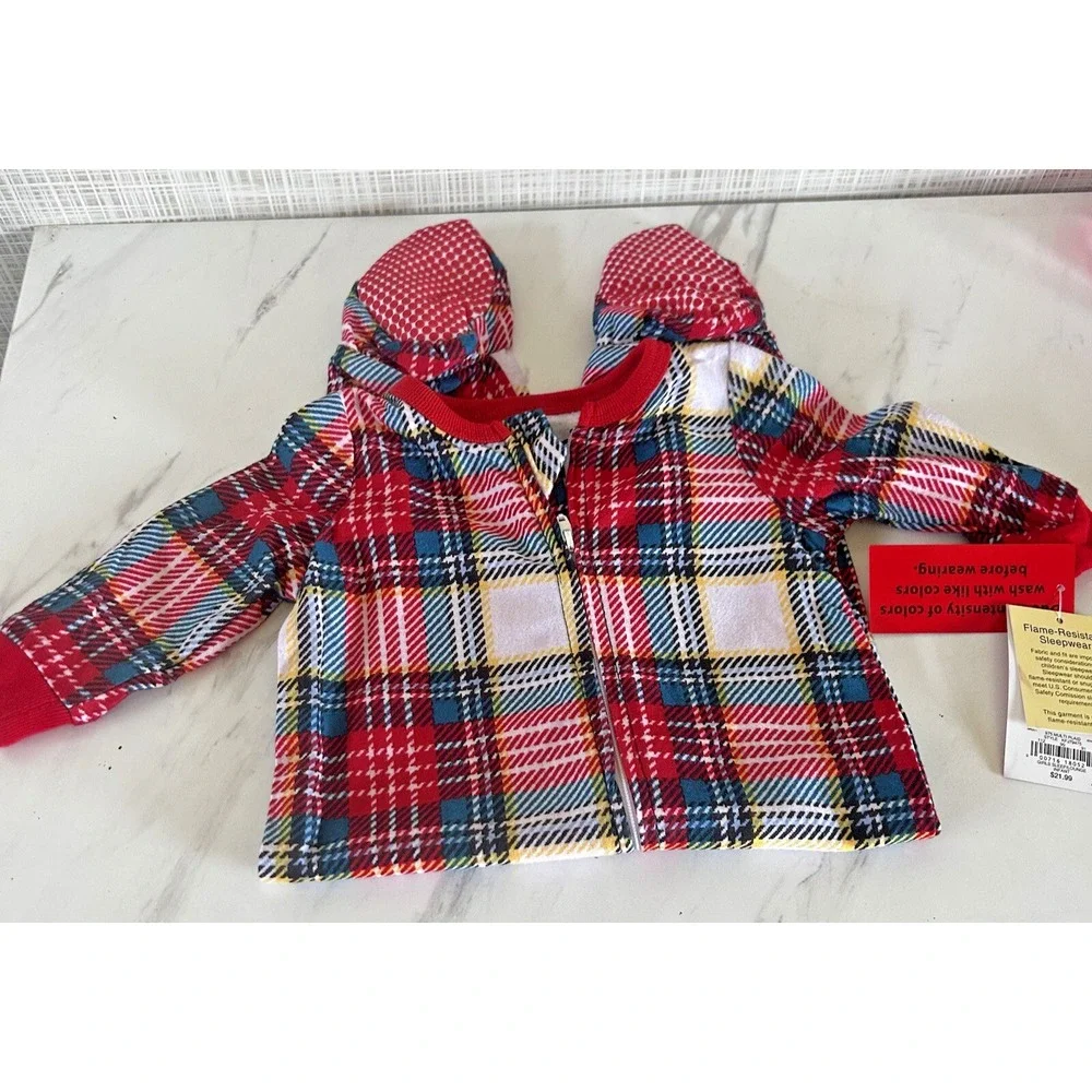 One-Piece Footed Pajamas 3 to 6 Months Infant New! Jammies for your Families BxI